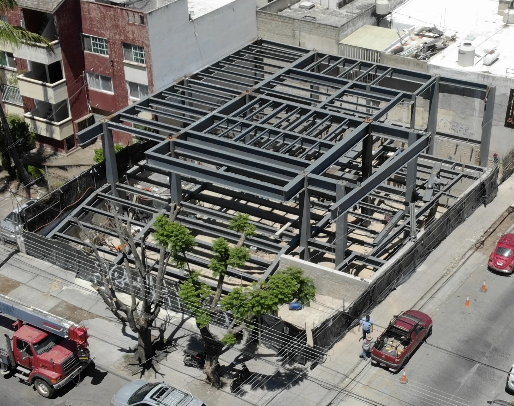 Estructura metálica del Edificio Valdepeñas